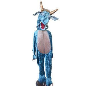 Spooked Plush Velvet Blue Dragon Halloween Costume Kids Size 4T Dress Up Cosplay